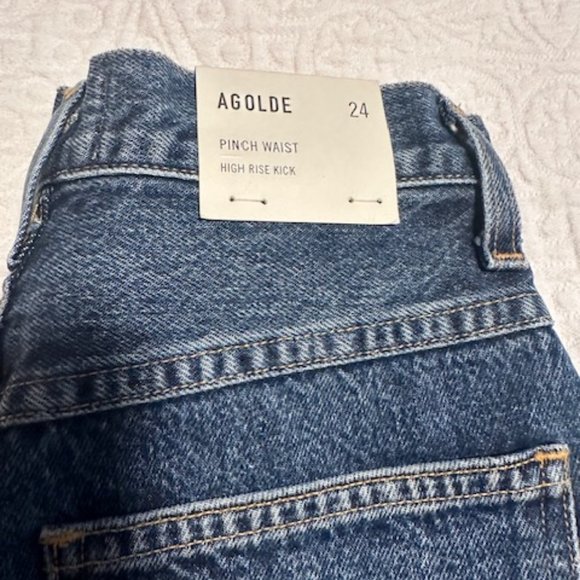 Agolde Pinch Waist Jeans Size 24 - Picture 2 of 3